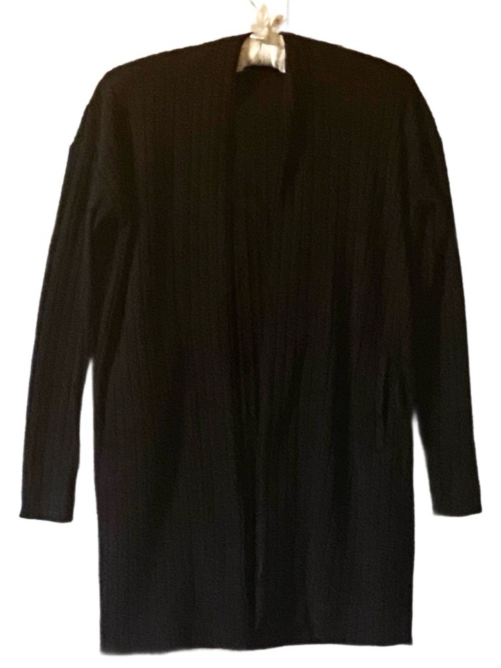 Banana Republic Black Ribbed Open Cardigan Size XXS